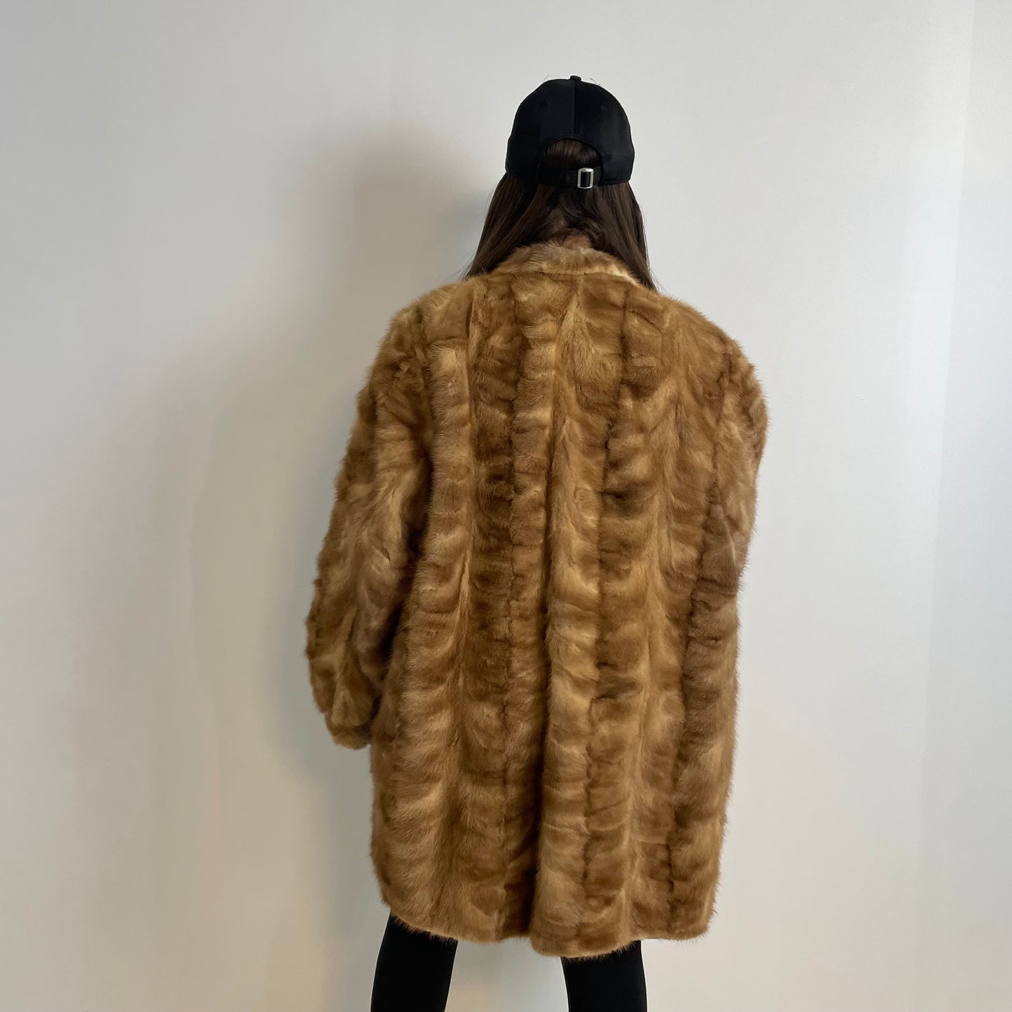 Cappottino in visone miele n126