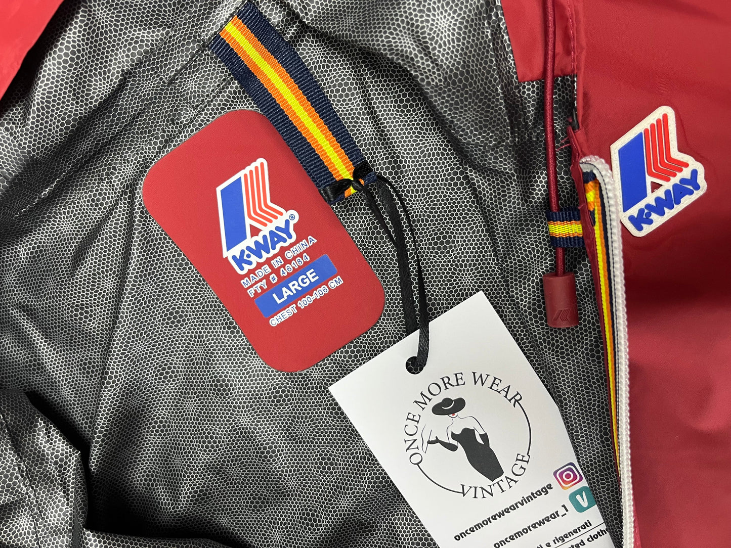 K-Way – Giacca Antivento Unisex Rosso