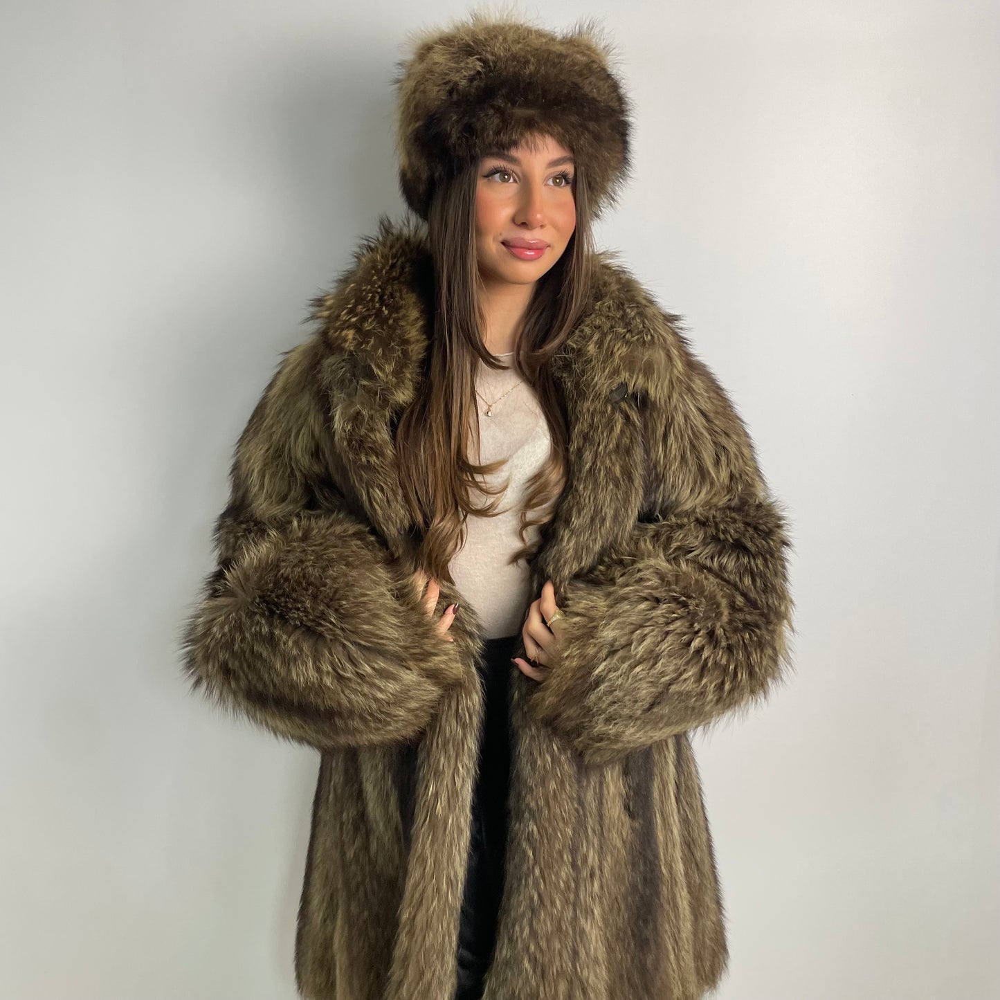 Cappello in pelliccia di marmotta