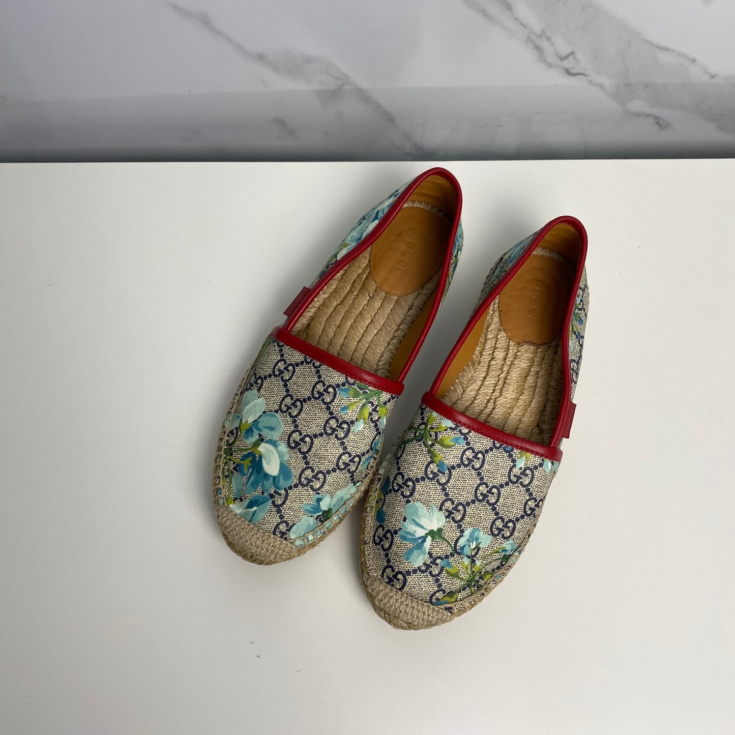 Espadrillas Gucci con motivo floreale – usate