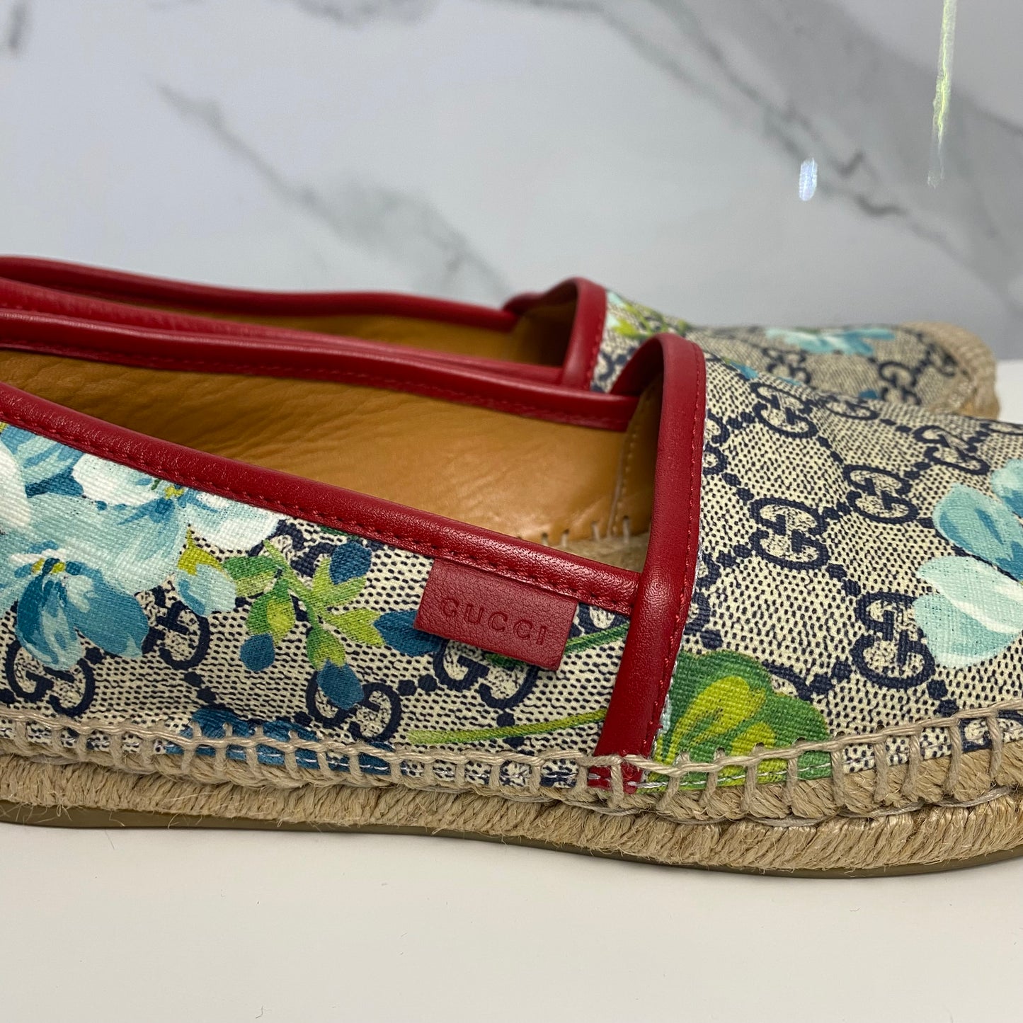 Espadrillas Gucci con motivo floreale – usate