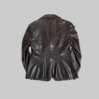 Giacca in pelle Moschino