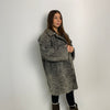 Cappotto in Astrakan grigio