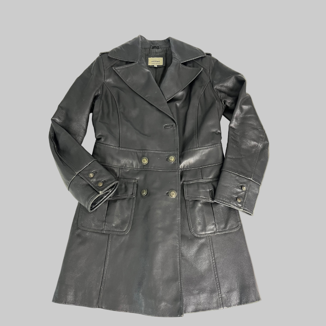 Trench in pelle Vintage