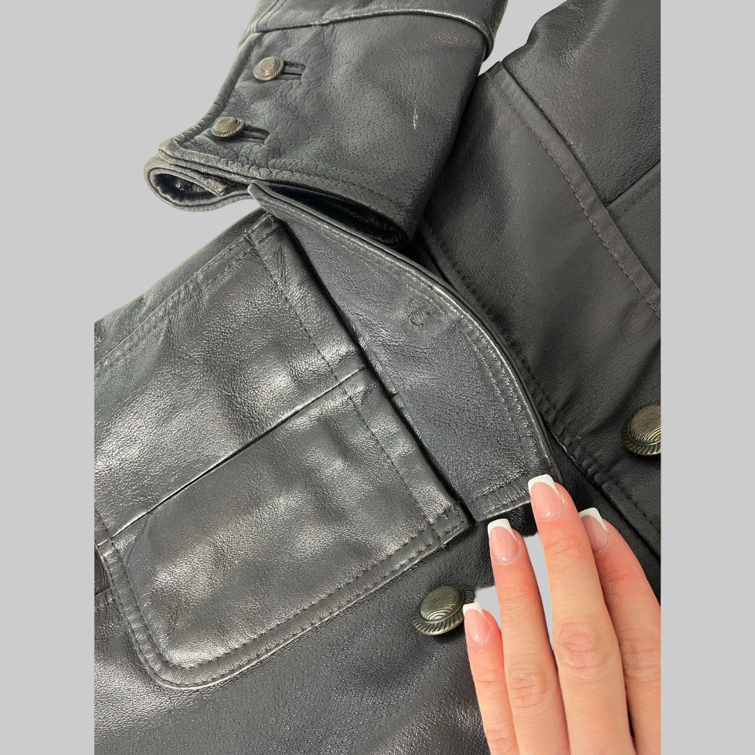 Trench in pelle Vintage