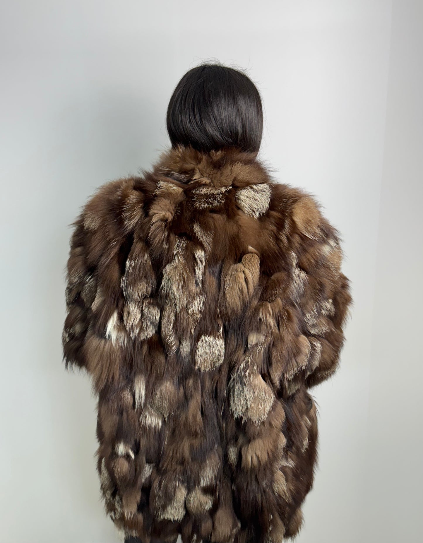 Pelliccia in volpe argentata