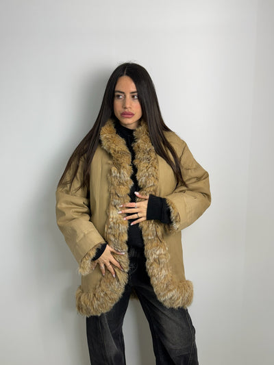 Pelliccia in volpe reversibile