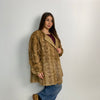 Cappotto in visone miele n459