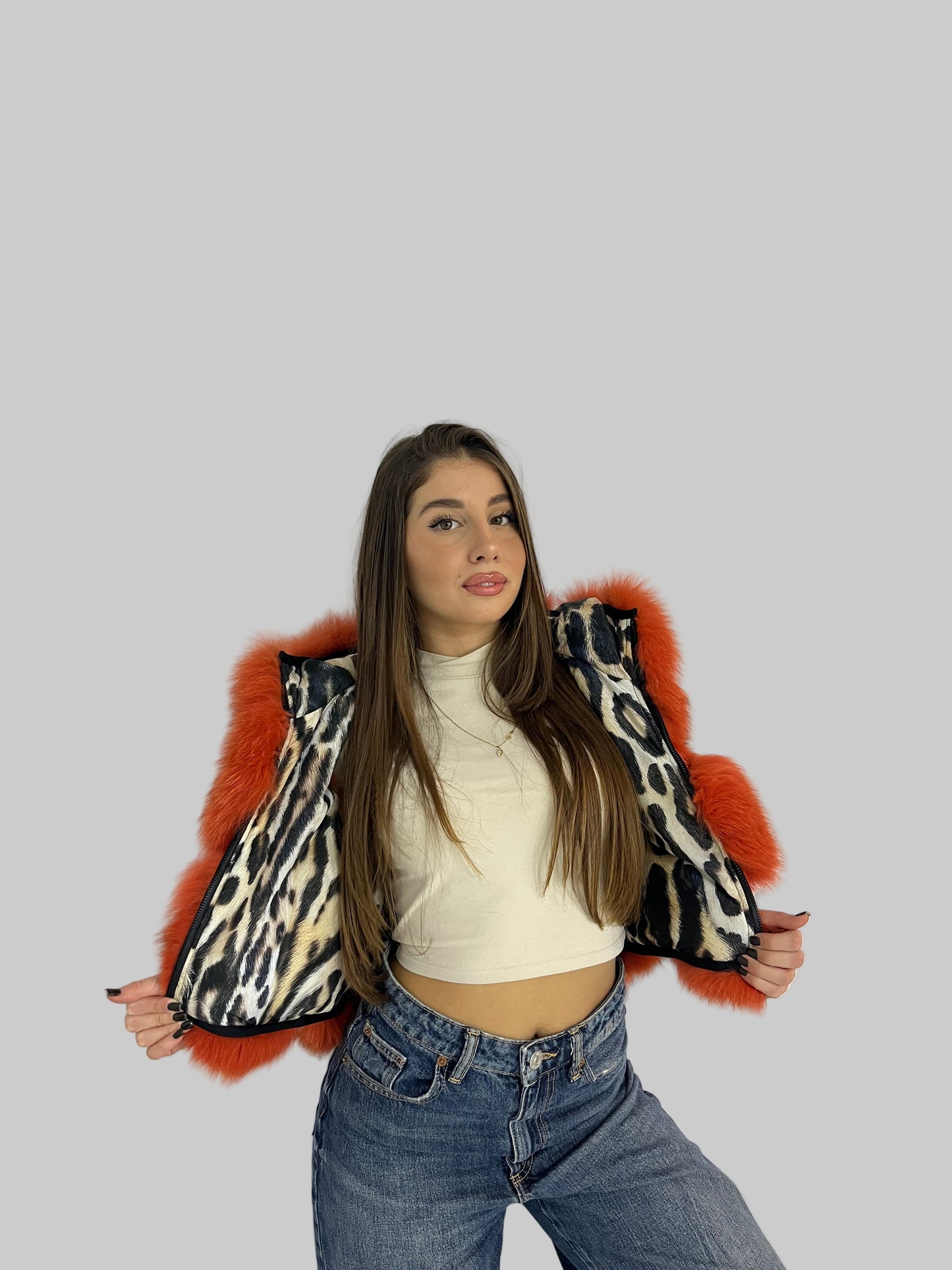 Bomber in Volpe Rosso