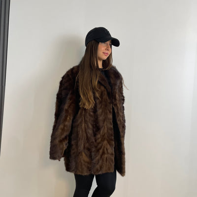 Cappottino in visone scuro