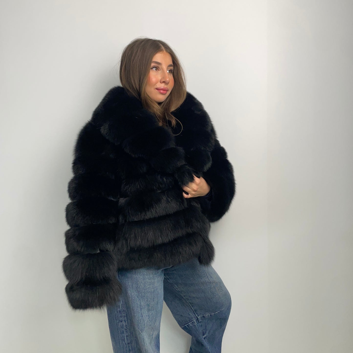 Pelliccia di volpe nera