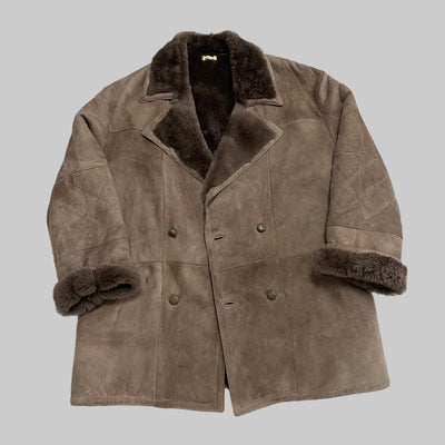 Montone vintage Shearling marrone