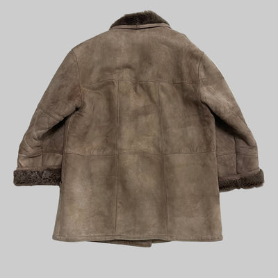 Montone vintage Shearling marrone