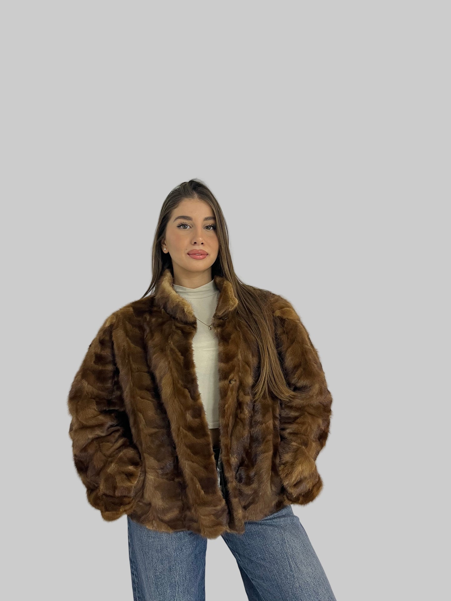 Bomber in visone N35