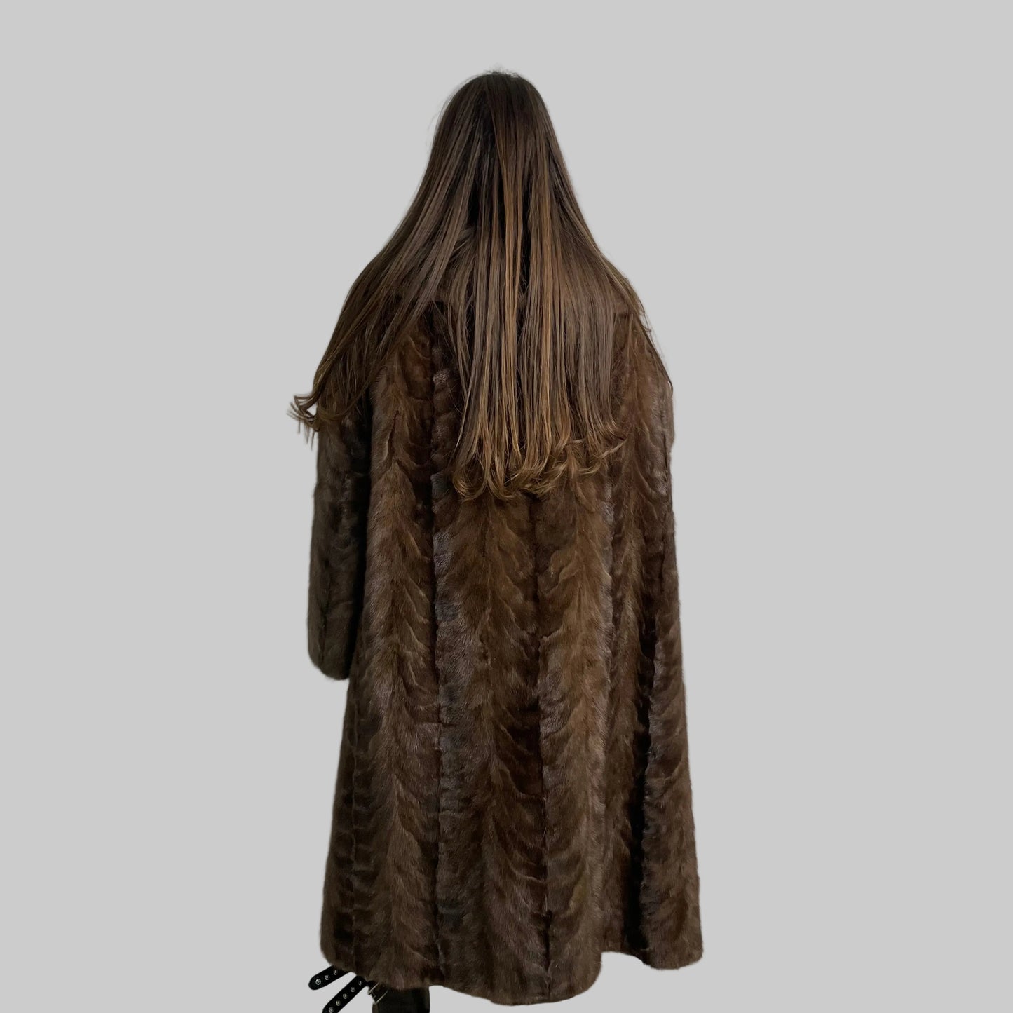 Pelliccia di visone lunga n117