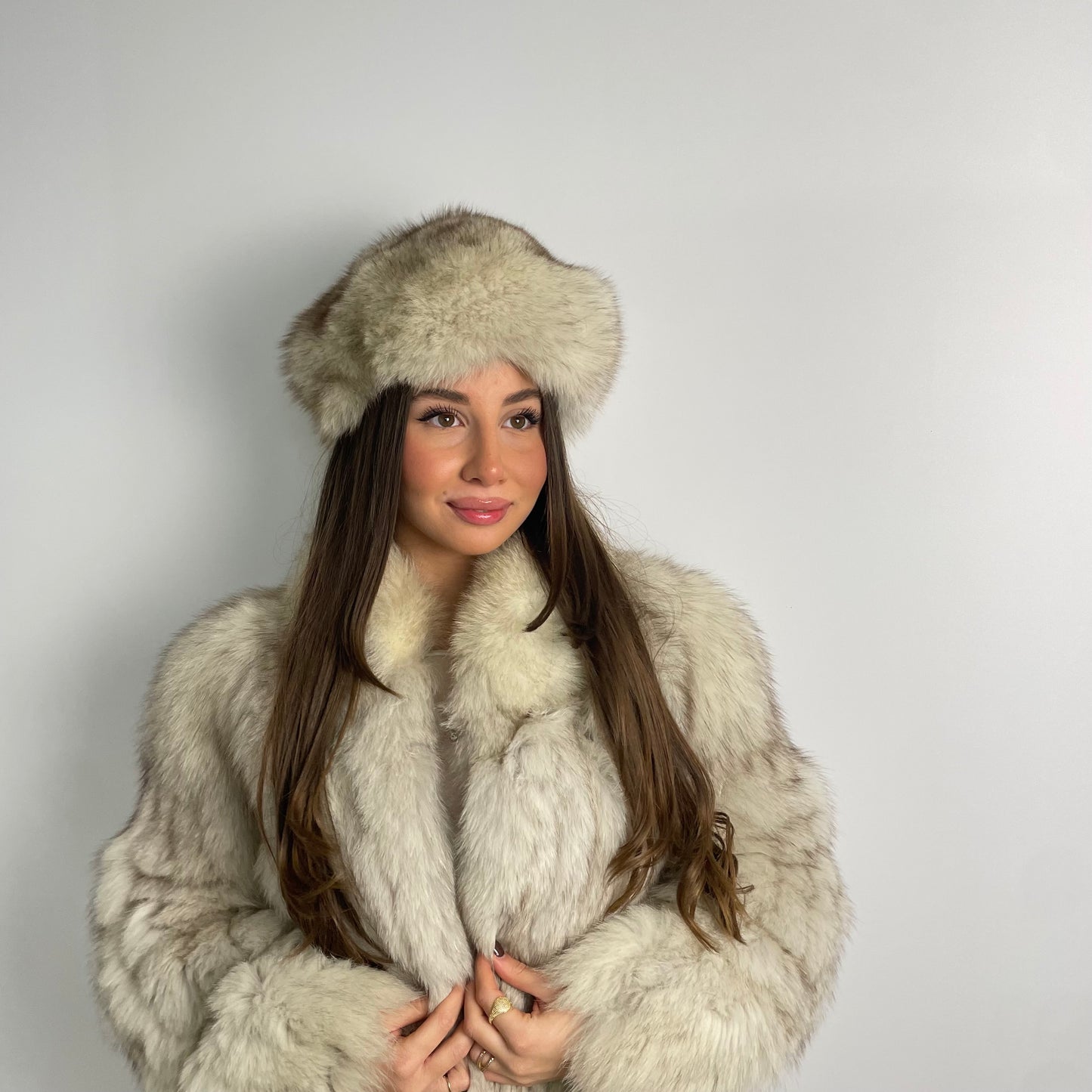 Cappello in pelliccia di volpe