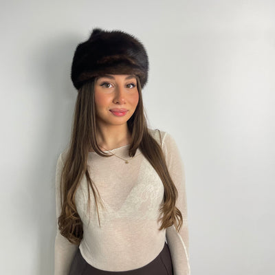 Cappello in pelliccia di visone