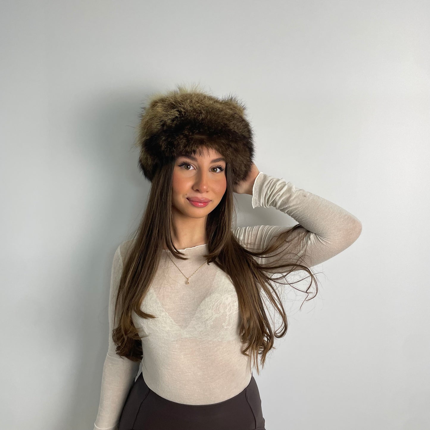 Cappello in pelliccia di marmotta