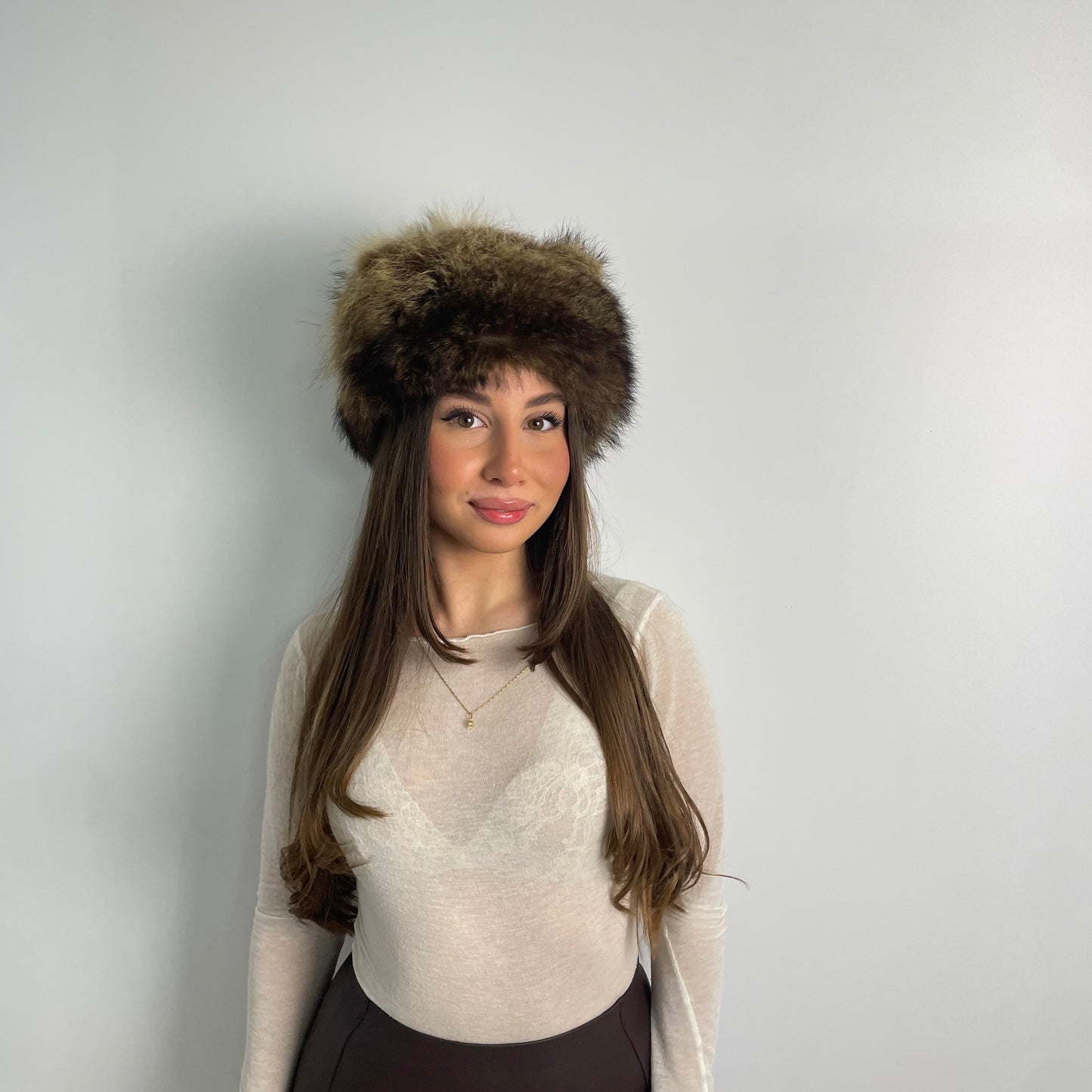 Cappello in pelliccia di marmotta