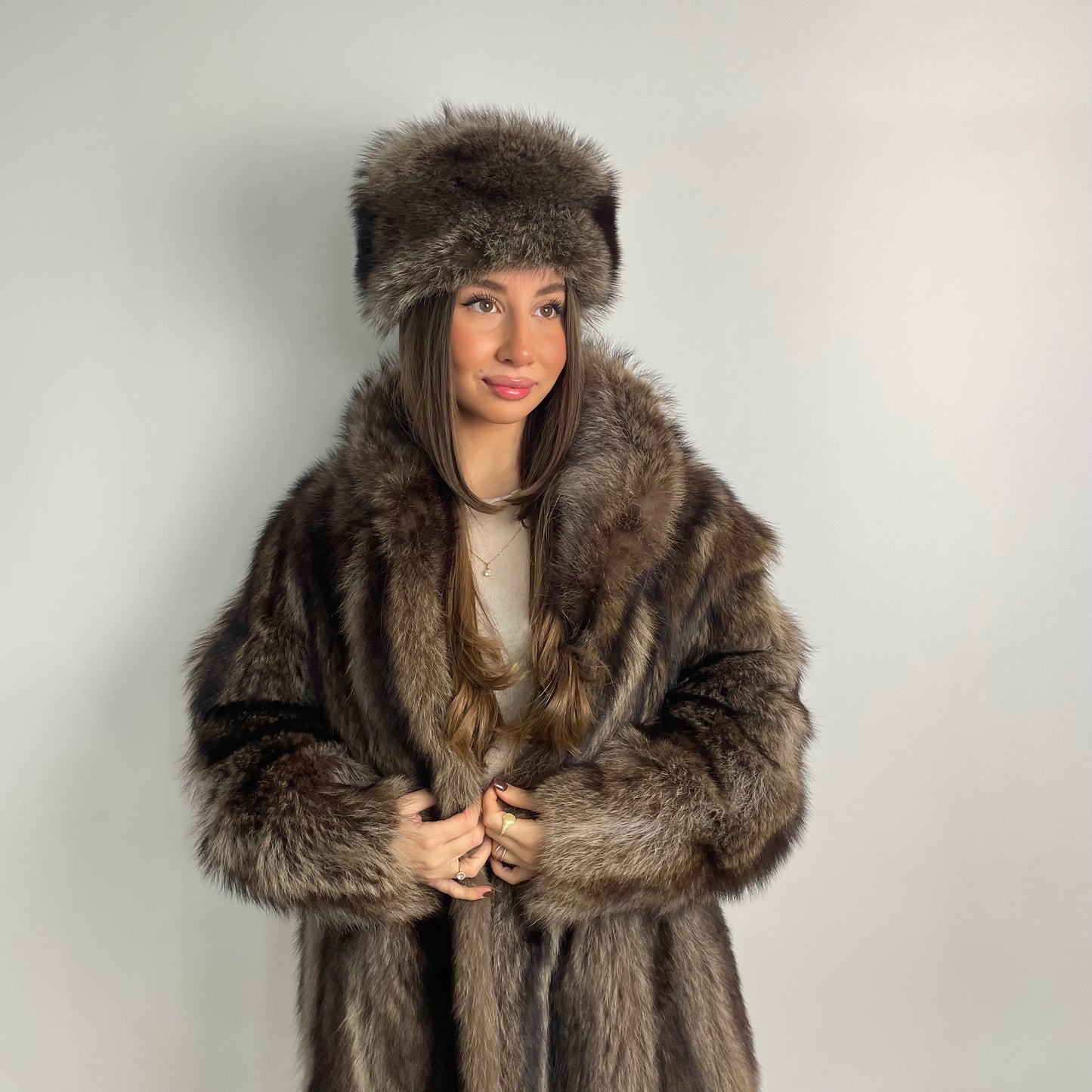 Cappello in pelliccia di marmotta